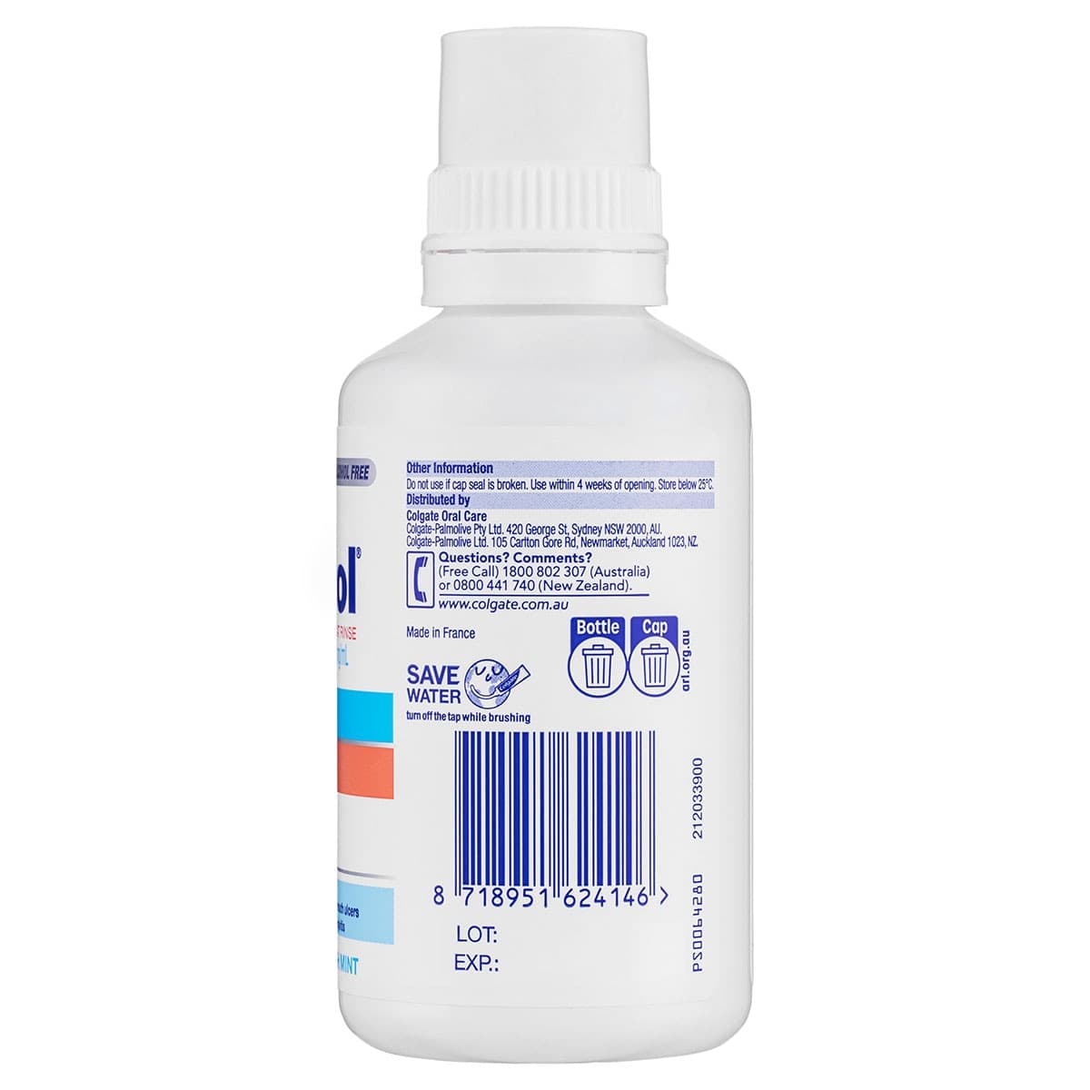 Thumbnail Colgate Savacol Antiseptic Mouth & Throat Rinse Fresh Mint 300ml