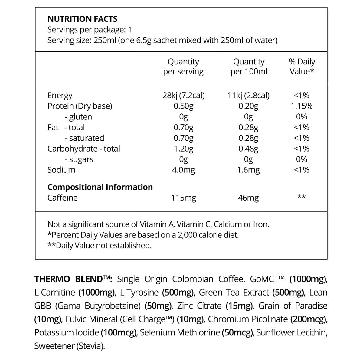 Thumbnail Beforeyouspeak Thermo Coffee Original 30 x 6.5g