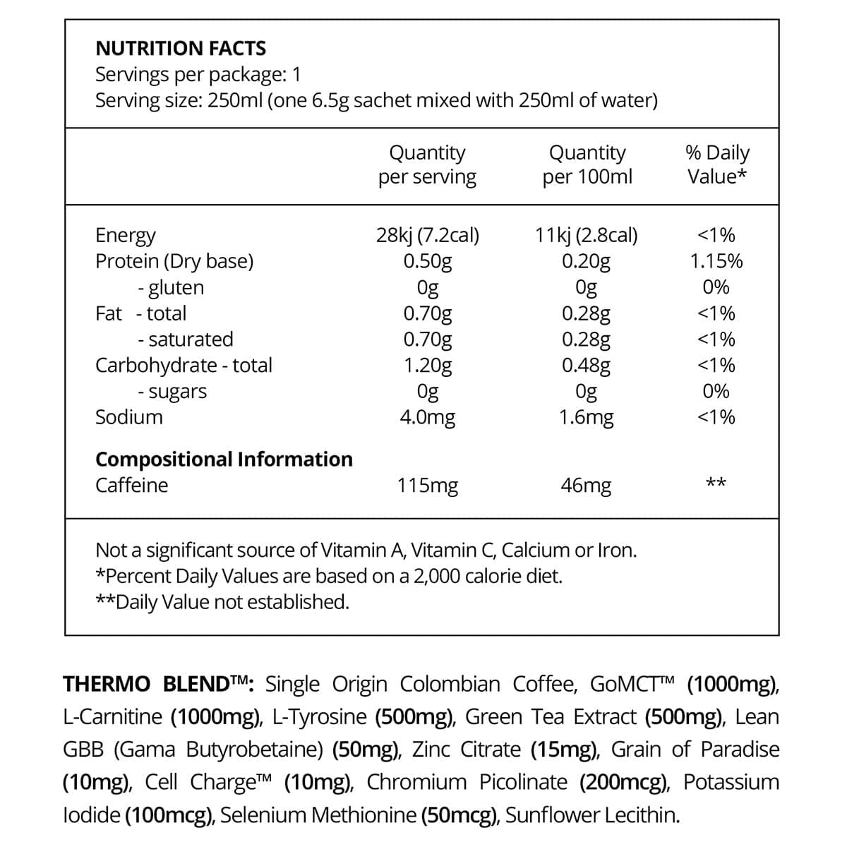 Thumbnail Beforeyouspeak Thermo Coffee Unsweetened 30 x 6.5g