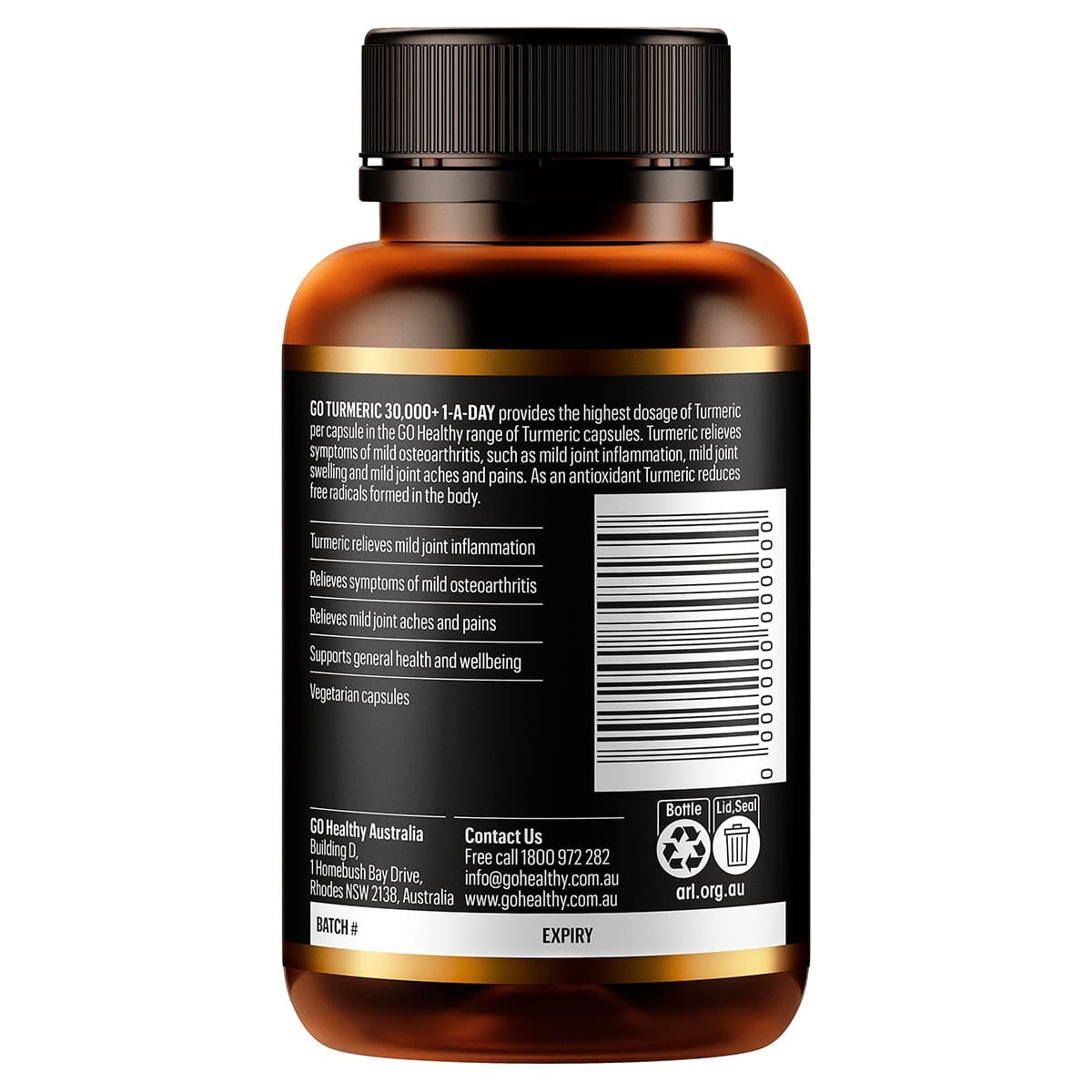 Thumbnail GO Healthy Turmeric 30000+ 1-A-DAY 30 Capsules