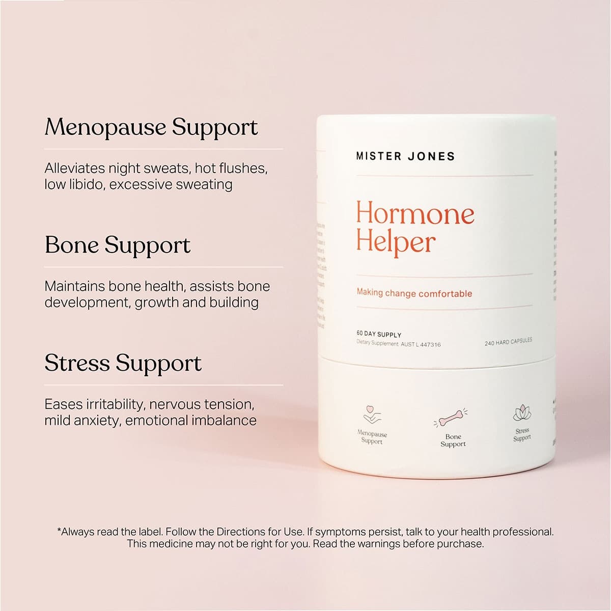 Thumbnail Mister Jones Hormone Helper 240 Capsules