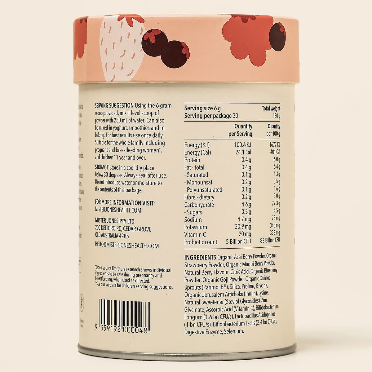 Thumbnail Mister Jones Daily Beauty Powder Berry 180g