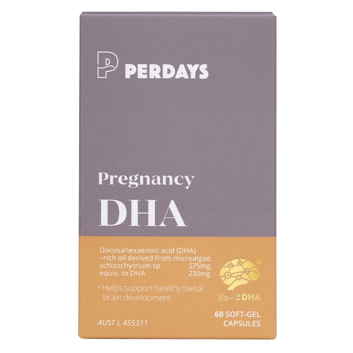 Thumbnail Perdays Pregnancy DHA 60 Capsules