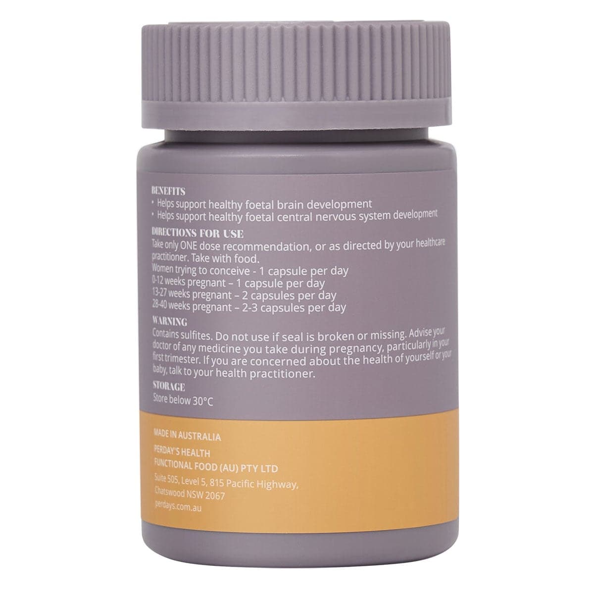 Thumbnail Perdays Pregnancy DHA 60 Capsules