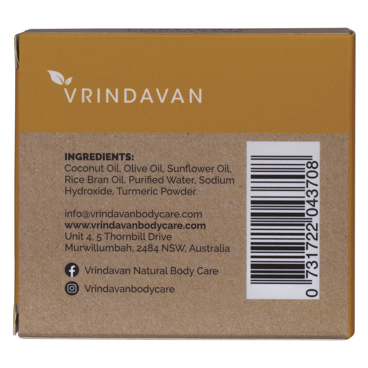 Thumbnail Vrindavan Natural Turmeric Soap 110g