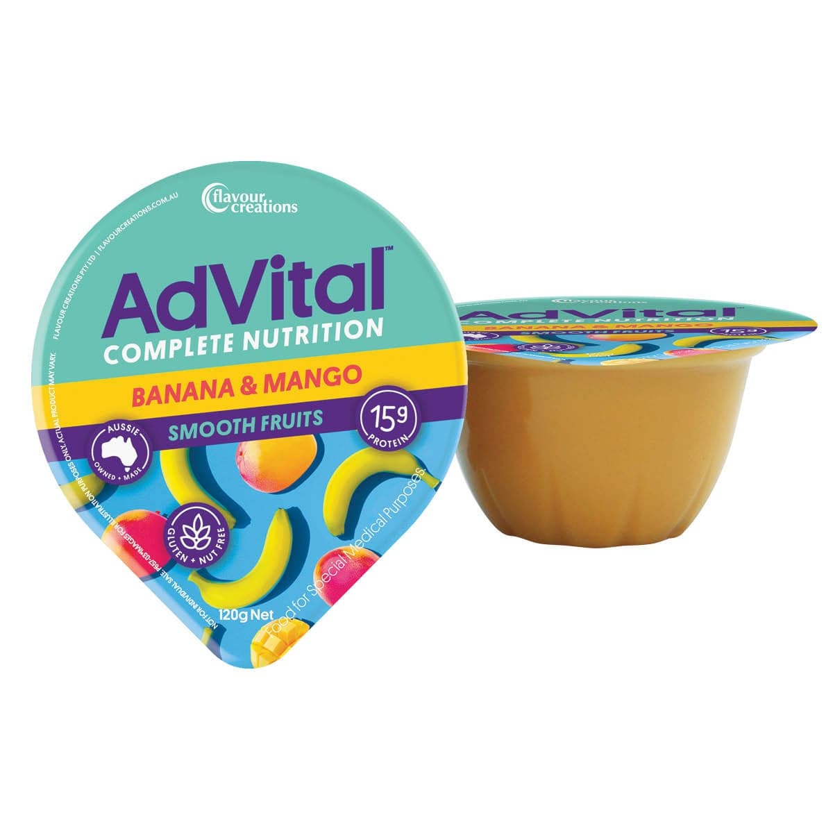 Thumbnail AdVital Nutritionally Complete Banana and Mango Smooth Fruits 2 Pack