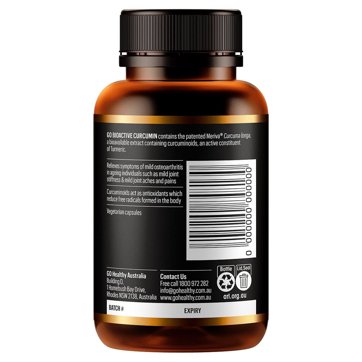 Thumbnail GO Healthy Go Bioactive Curcumin 60 Hard Capsules