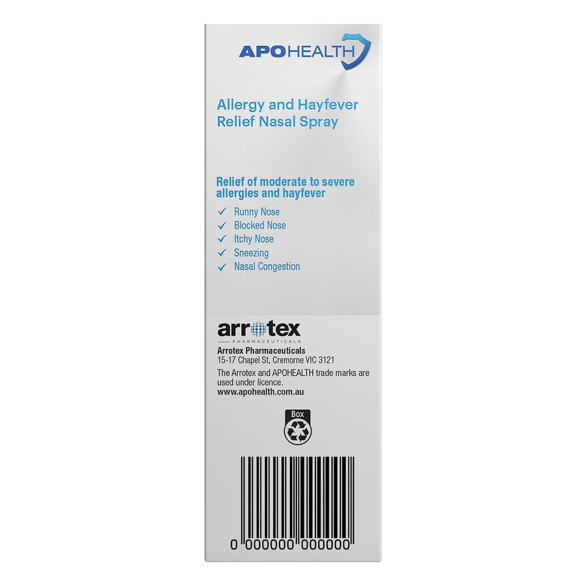 Thumbnail APOHEALTH Allergy and Hayfever Nasal Spray 120 Metered Sprays