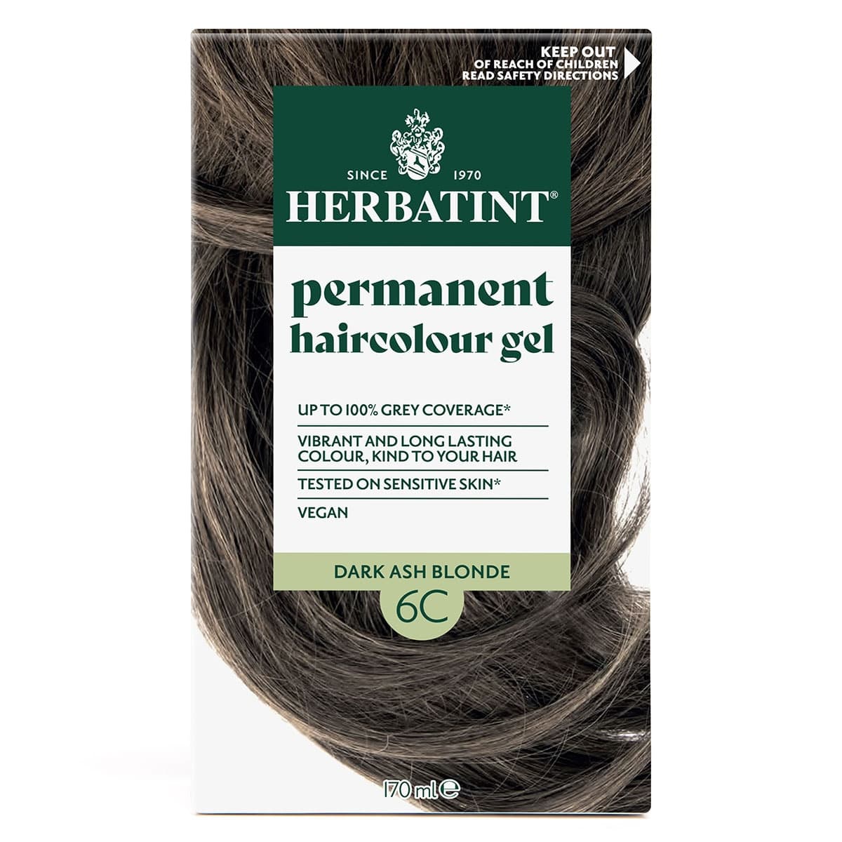 Thumbnail Herbatint Hair Colour Gel 6C Dark Ash Chestnut 170ml