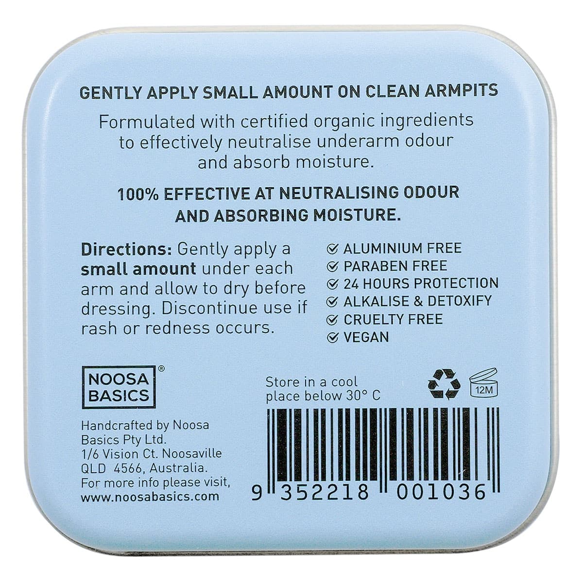 Thumbnail Noosa Basics Deodorant Tin - Sweet Orange & Lavender 50g