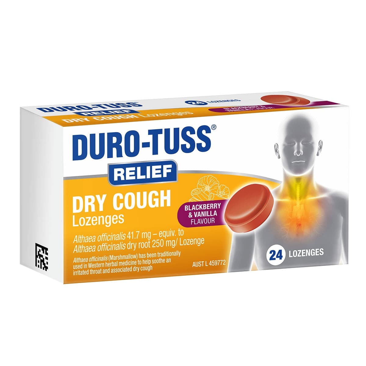 Thumbnail Durotuss Relief Dry Cough Lozenges 24 Pack