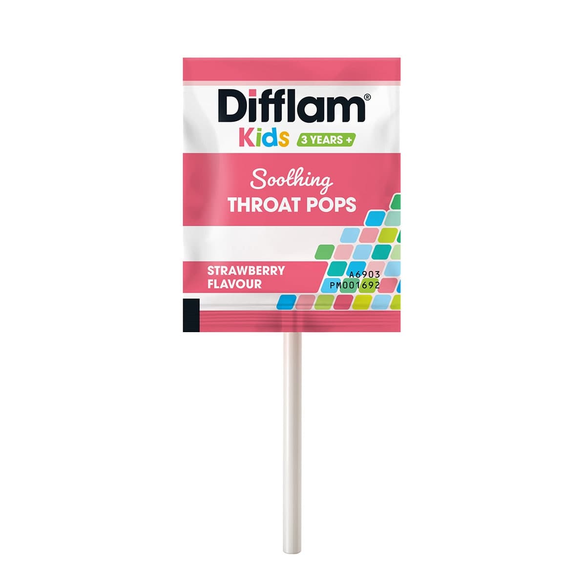 Thumbnail Difflam Kids Soothing Throat Pops Strawberry 10 Pack