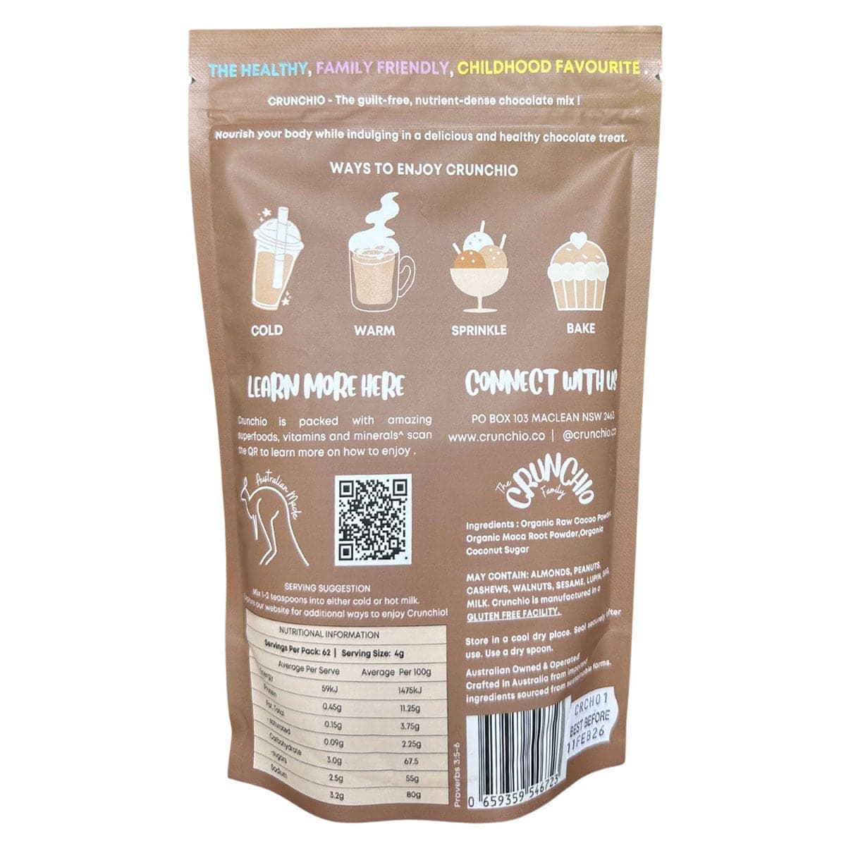 Thumbnail Crunchio Organic Chocolate Drink Mix 250g