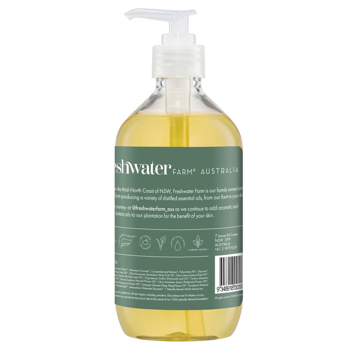 Thumbnail Freshwater Farm Hydrating Hemp Seed Oil Hand Wash 500ml