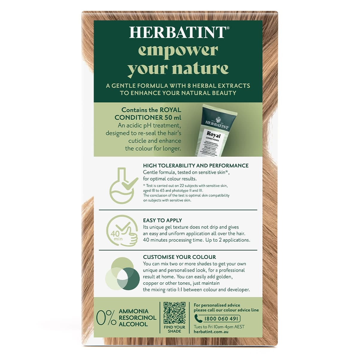 Thumbnail Herbatint Permanent Hair Colour Gel 8D Light Golden Blonde 170ml
