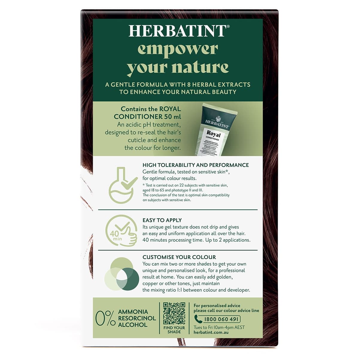 Thumbnail Herbatint Permanent Hair Colour Gel 4R Copper Chestnut 170ml