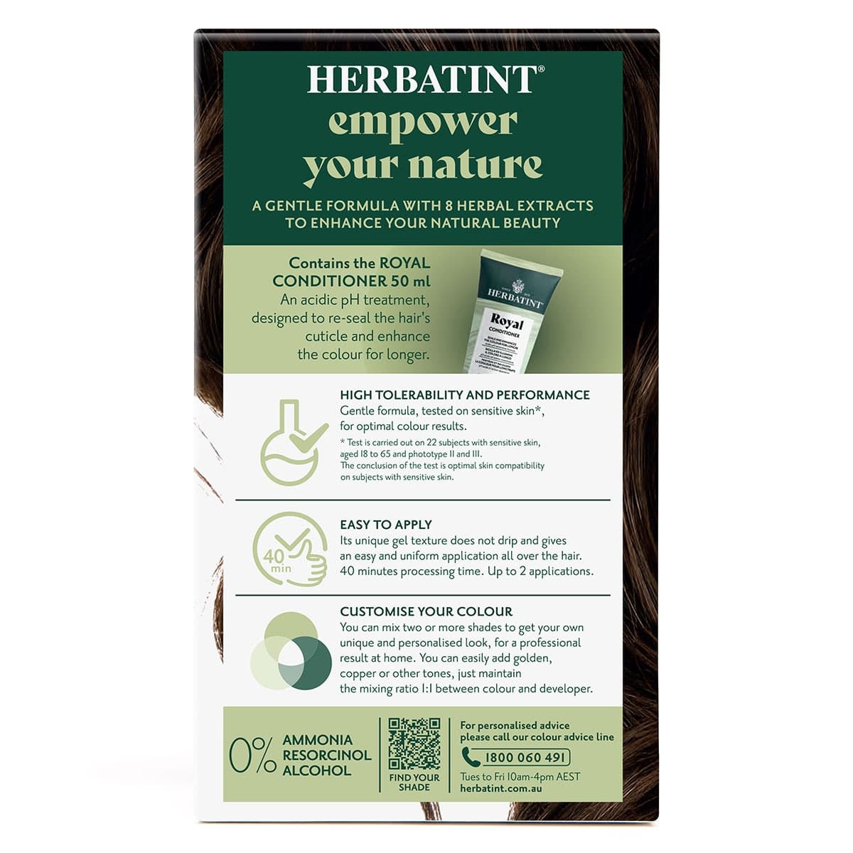 Thumbnail Herbatint Permanent Hair Colour Gel 4D Golden Chestnut 170ml