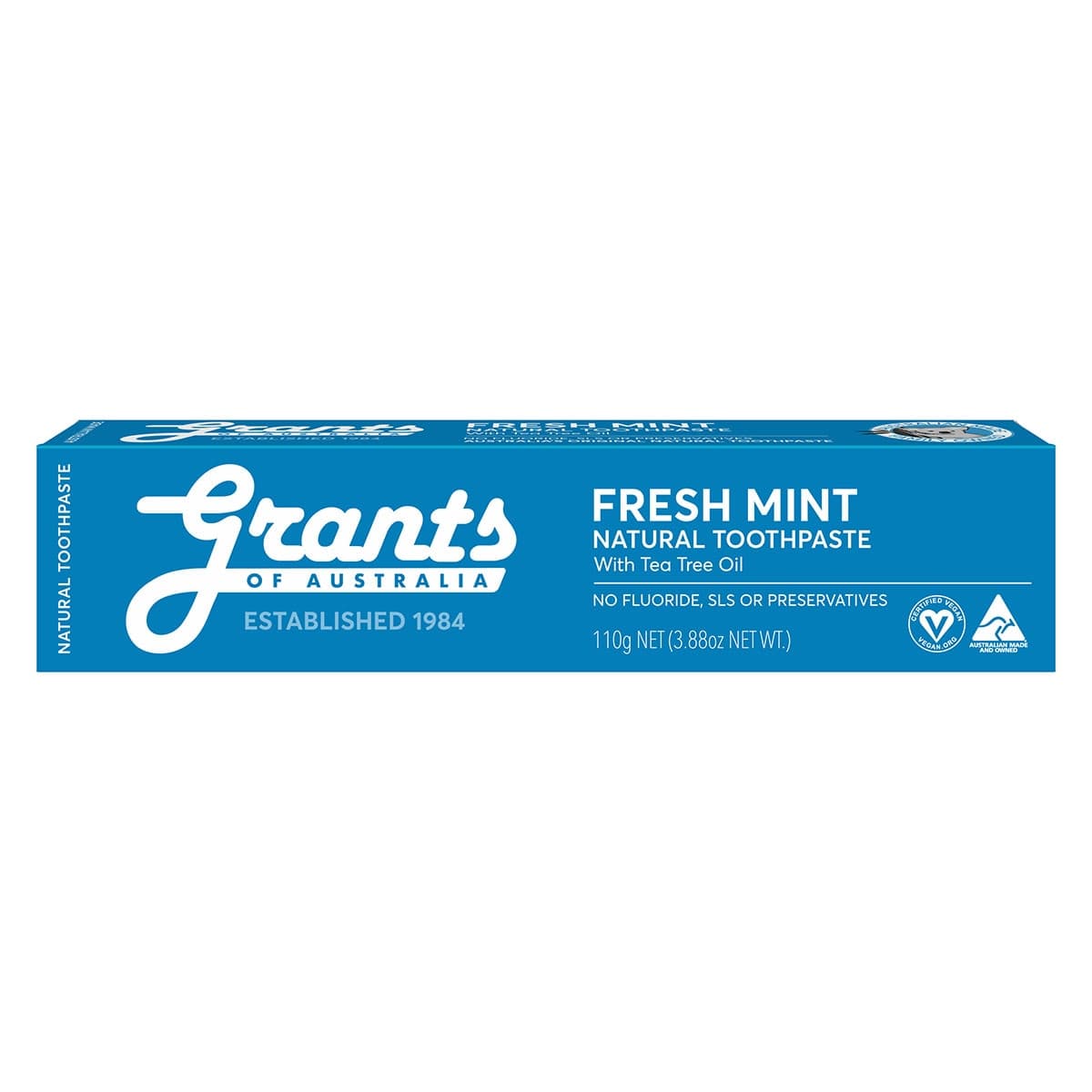 Thumbnail Grants Natural Toothpaste Fresh Mint Fluoride Free 110g