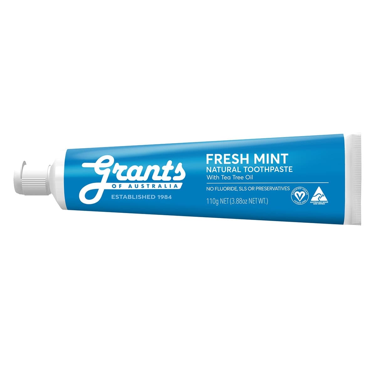 Thumbnail Grants Natural Toothpaste Fresh Mint Fluoride Free 110g