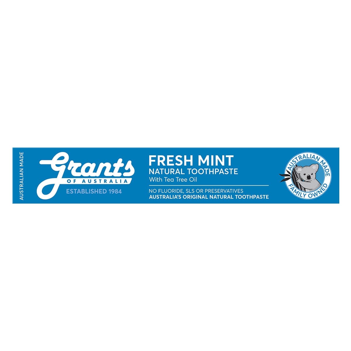 Thumbnail Grants Natural Toothpaste Fresh Mint Fluoride Free 110g