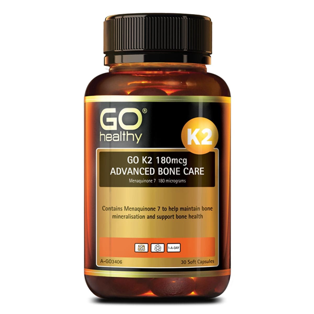 Thumbnail GO Healthy K2 180mcg Advanced Bone Care 30 soft capsules