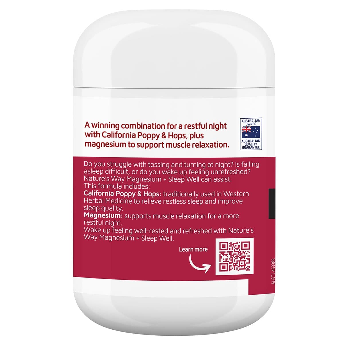 Thumbnail Nature's Way Magnesium + Sleep Well 60 Tablets