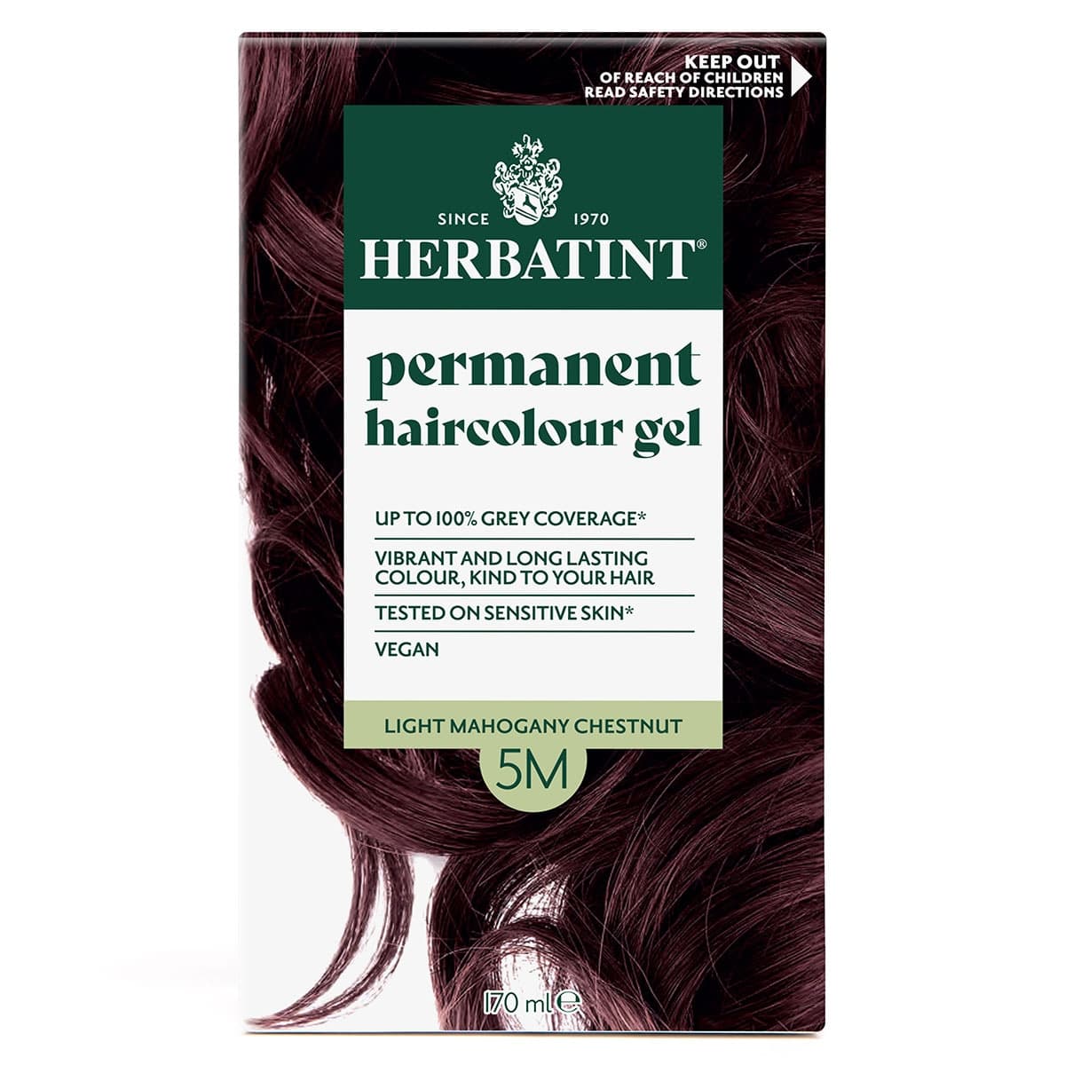 Thumbnail Herbatint Permanent Hair Colour Gel 5M Light Mahogany Chestnut 170ml