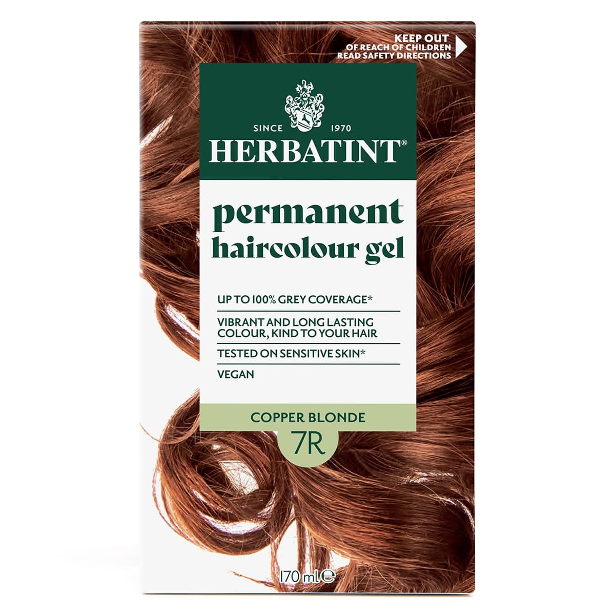 Thumbnail Herbatint Permanent Hair Colour Gel 7R Copper Blonde 170ml