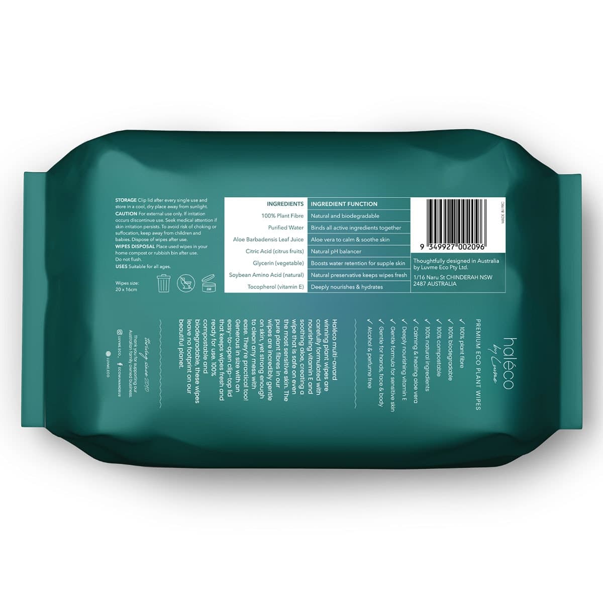 Thumbnail Eco Plant Wipes 80 Pack