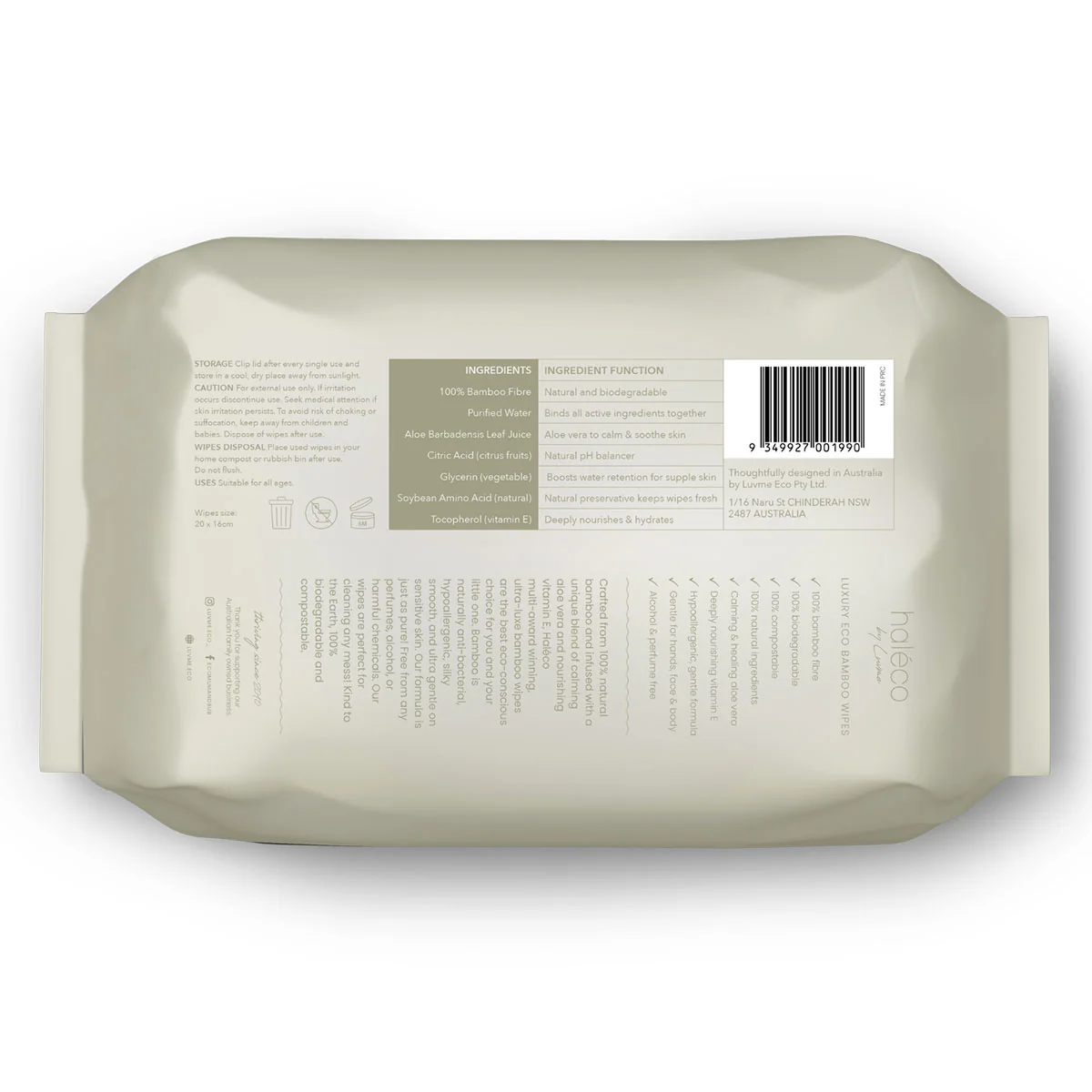 Thumbnail Eco Bamboo Bamboo Wipes 80 Pack