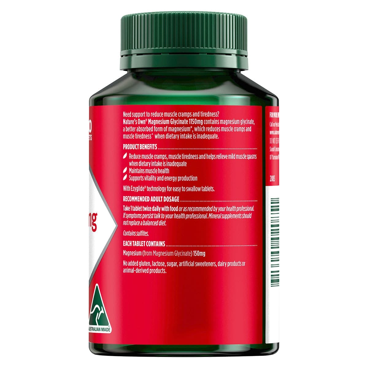 Thumbnail Nature's Own Magnesium Glycinate 1100mg -120 Tablets