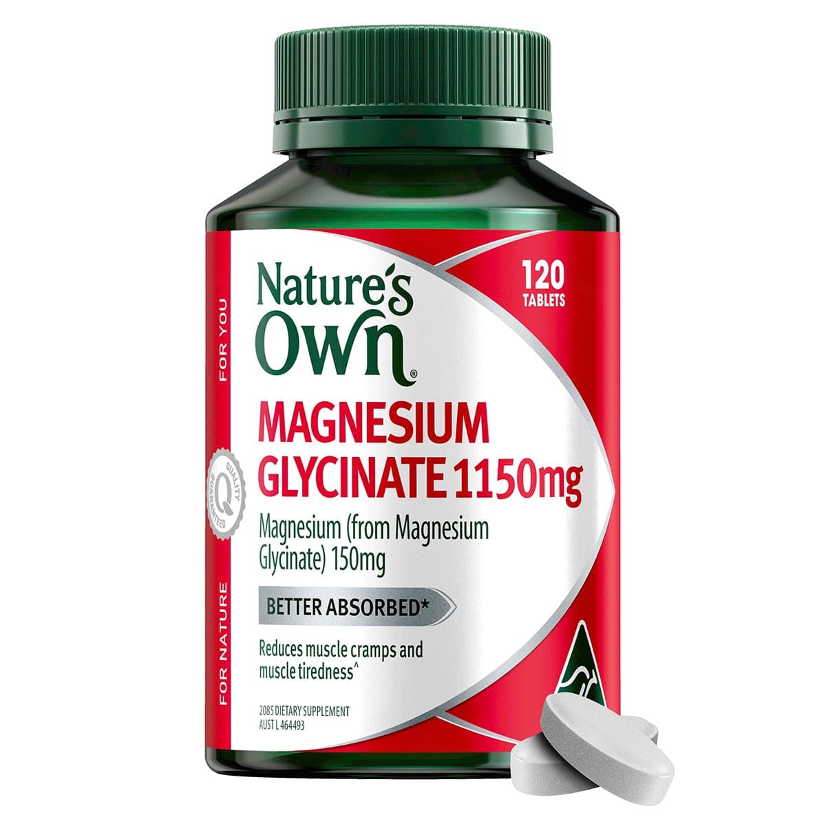 Thumbnail Nature's Own Magnesium Glycinate 1100mg -120 Tablets