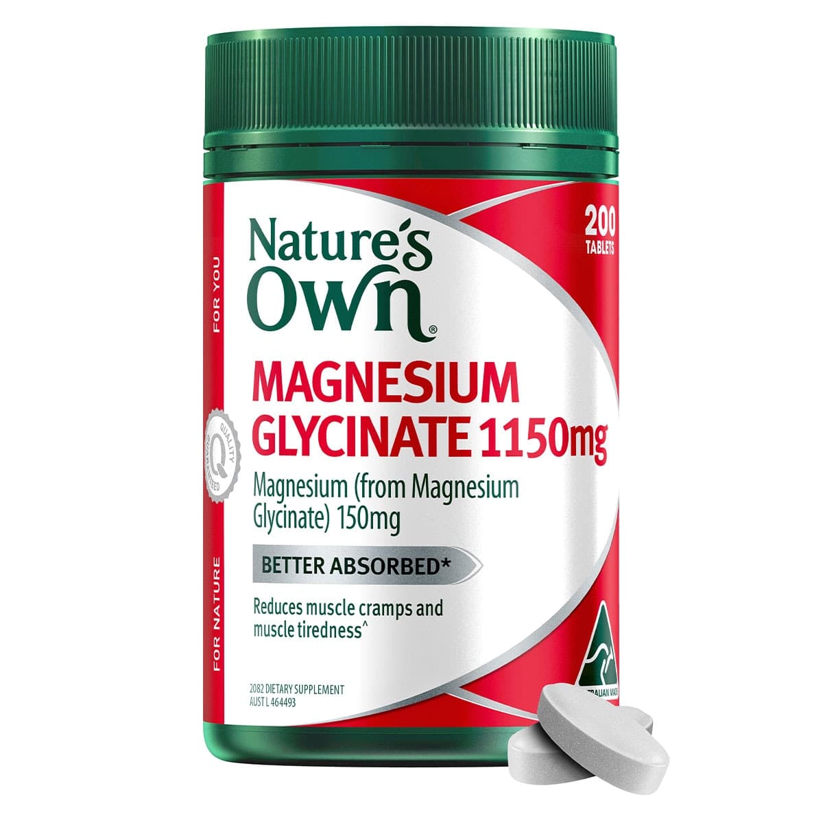 Thumbnail Nature's Own Magnesium Glycinate -1100mg 200 Tablets