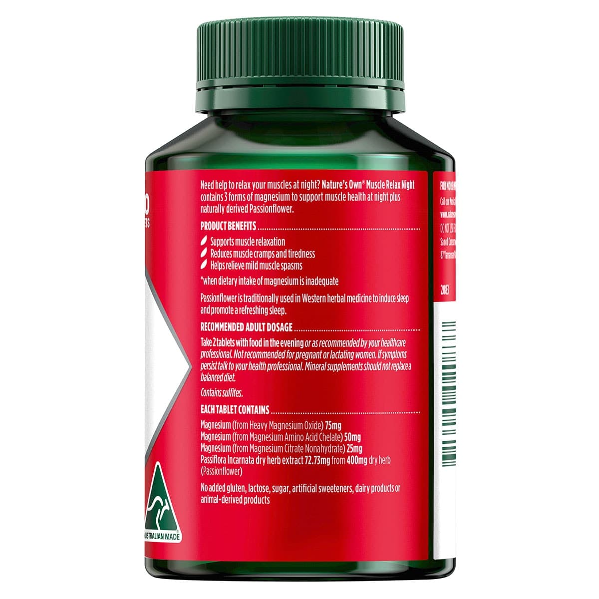 Thumbnail Nature's Own Muscle Relax Night 120 Tablets