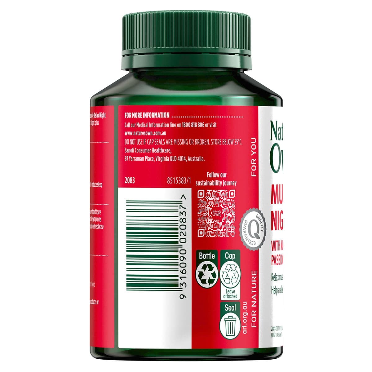 Thumbnail Nature's Own Muscle Relax Night 120 Tablets
