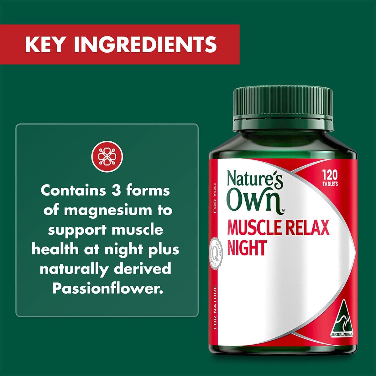 Thumbnail Nature's Own Muscle Relax Night 120 Tablets