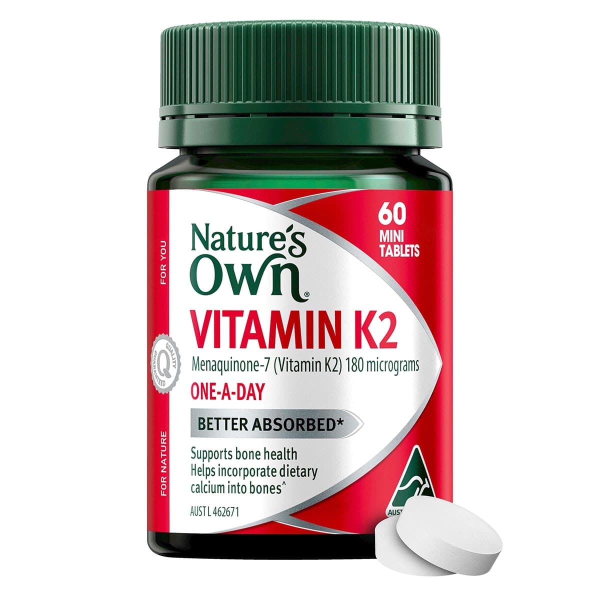 Thumbnail Nature's Own Vitamin K2 180mg - 60 Tablets