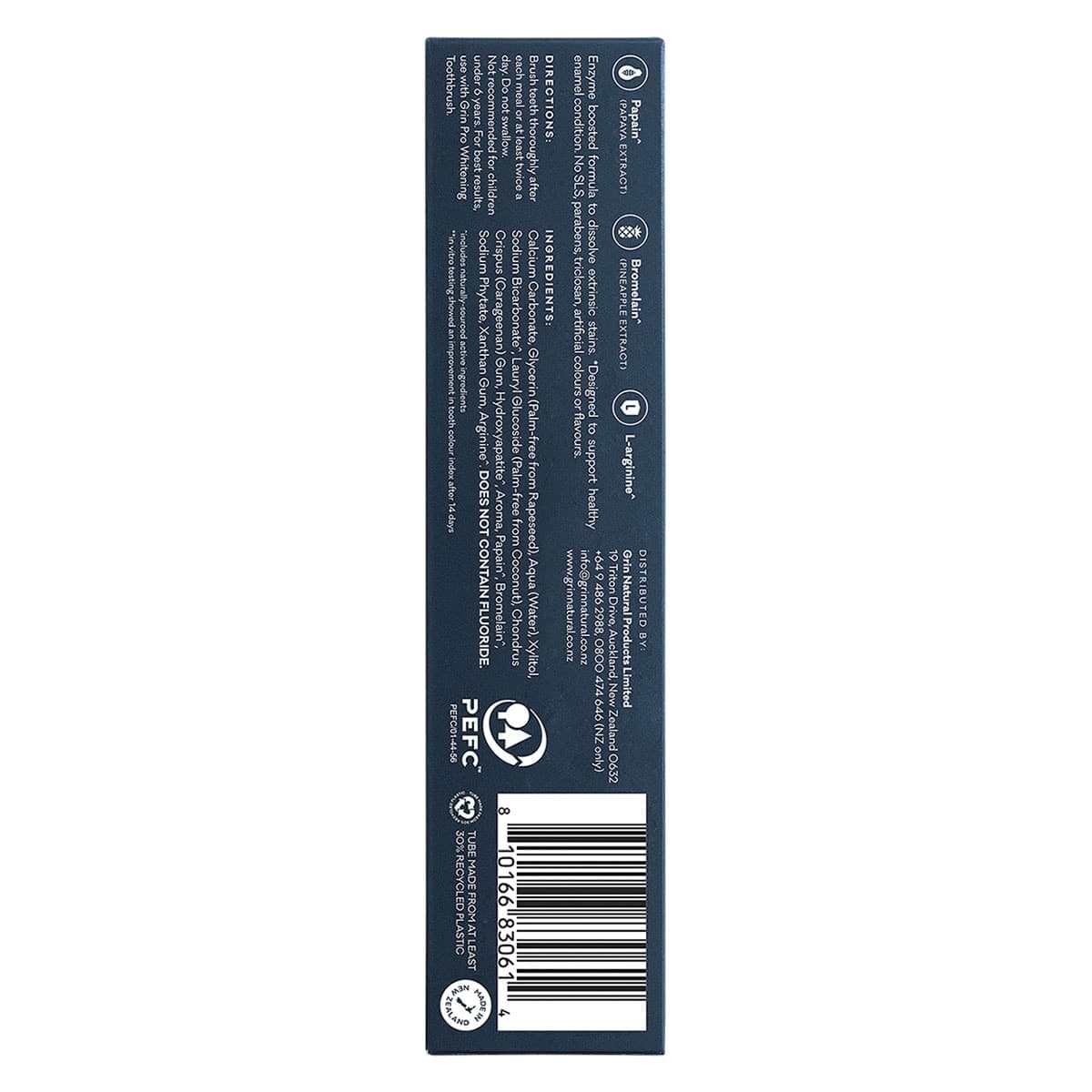 Thumbnail Grin Pro Enzyme Whitening Toothpaste With Nano-Hydroxyapatite 113g
