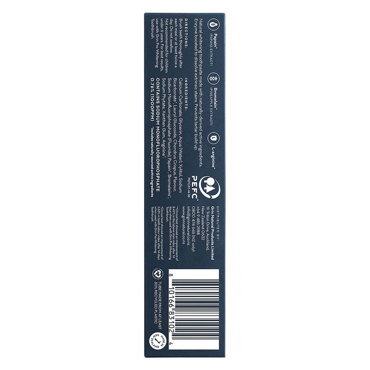 Thumbnail Grin Pro Enzyme Whitening Toothpaste with Fluoride 113g