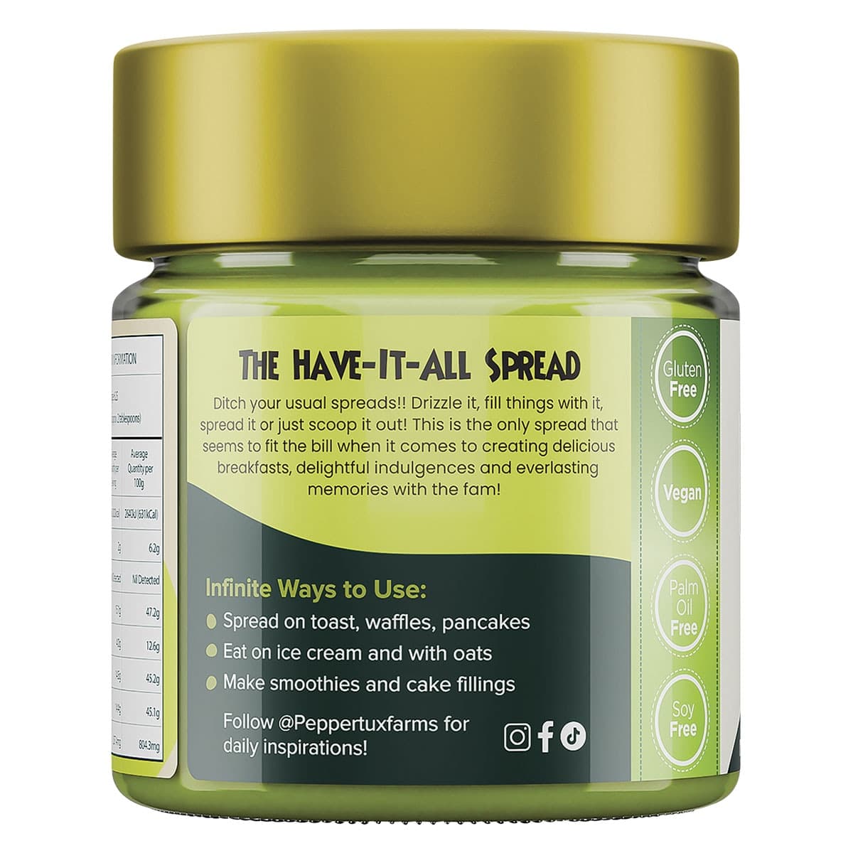 Thumbnail Peppertux Farm Vegan Turkish Pistachio Cream Spread 200g
