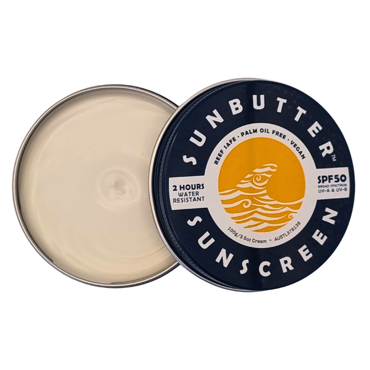 Thumbnail SunButter Water Resistant Reef Safe Sunscreen SPF50 100g