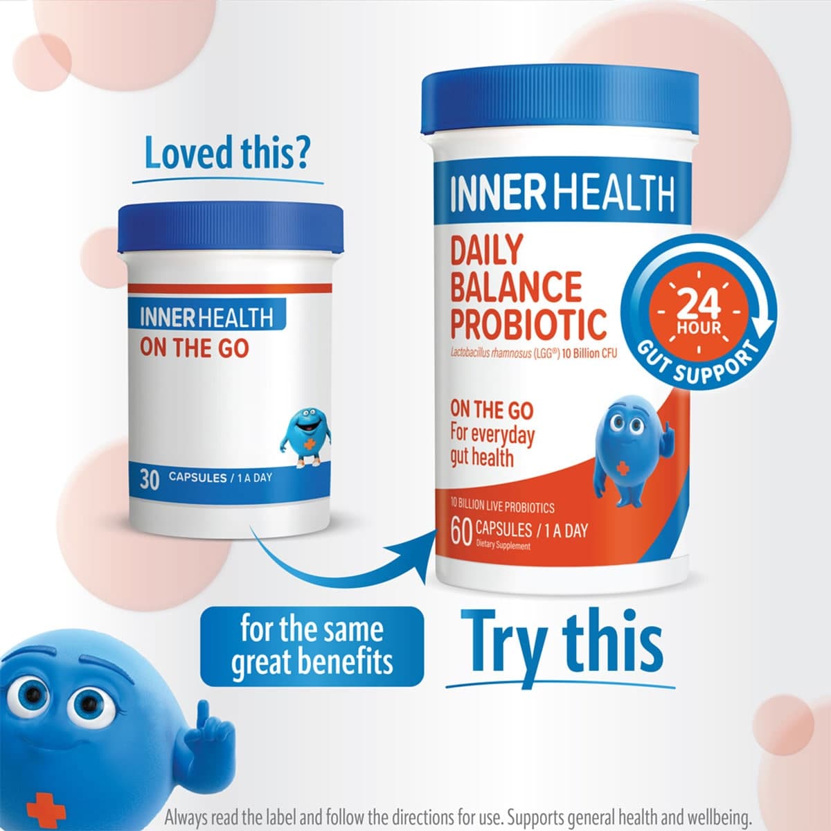 Thumbnail Inner Health Daily Balance Probiotic 60 Capsules