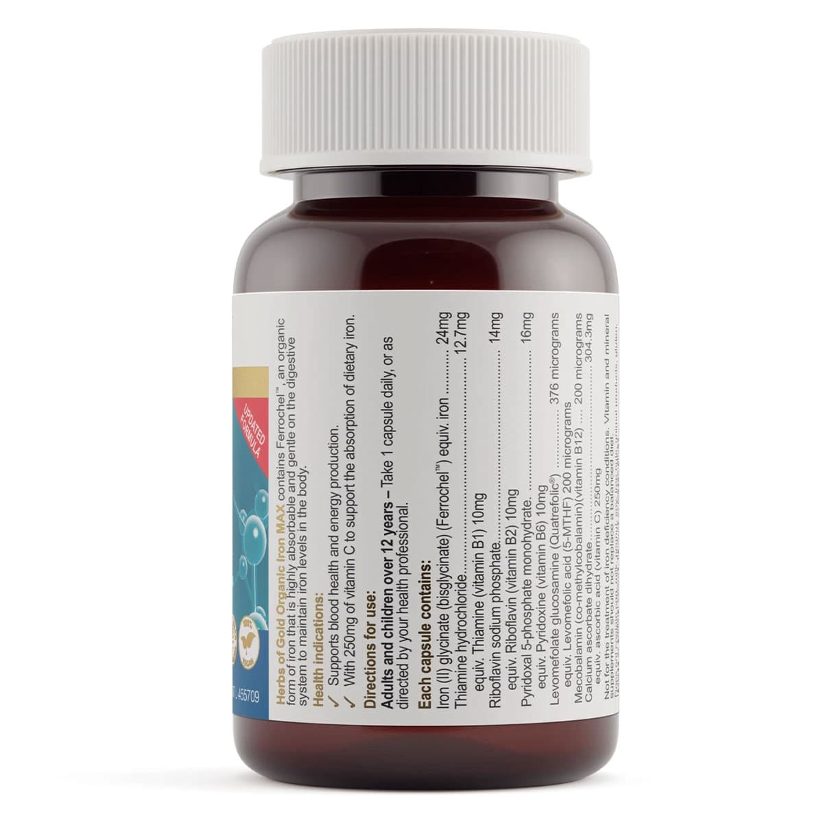 Thumbnail Herbs of Gold Organic Iron MAX 30 Capsules