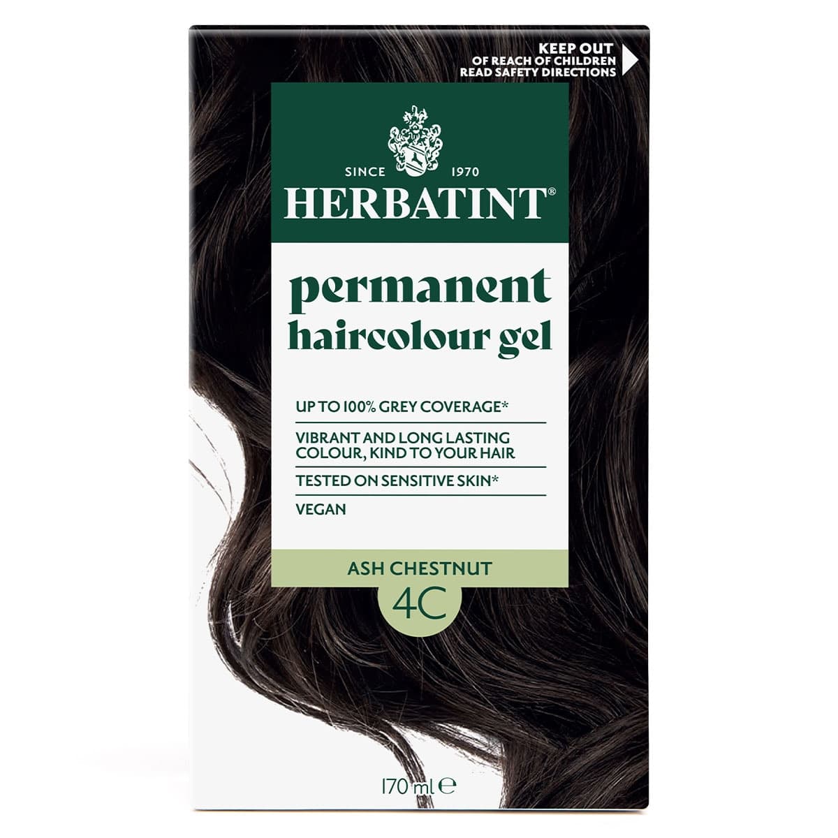 Thumbnail Herbatint Permanent Hair Colour Gel 4C Ash Chestnut 170ml