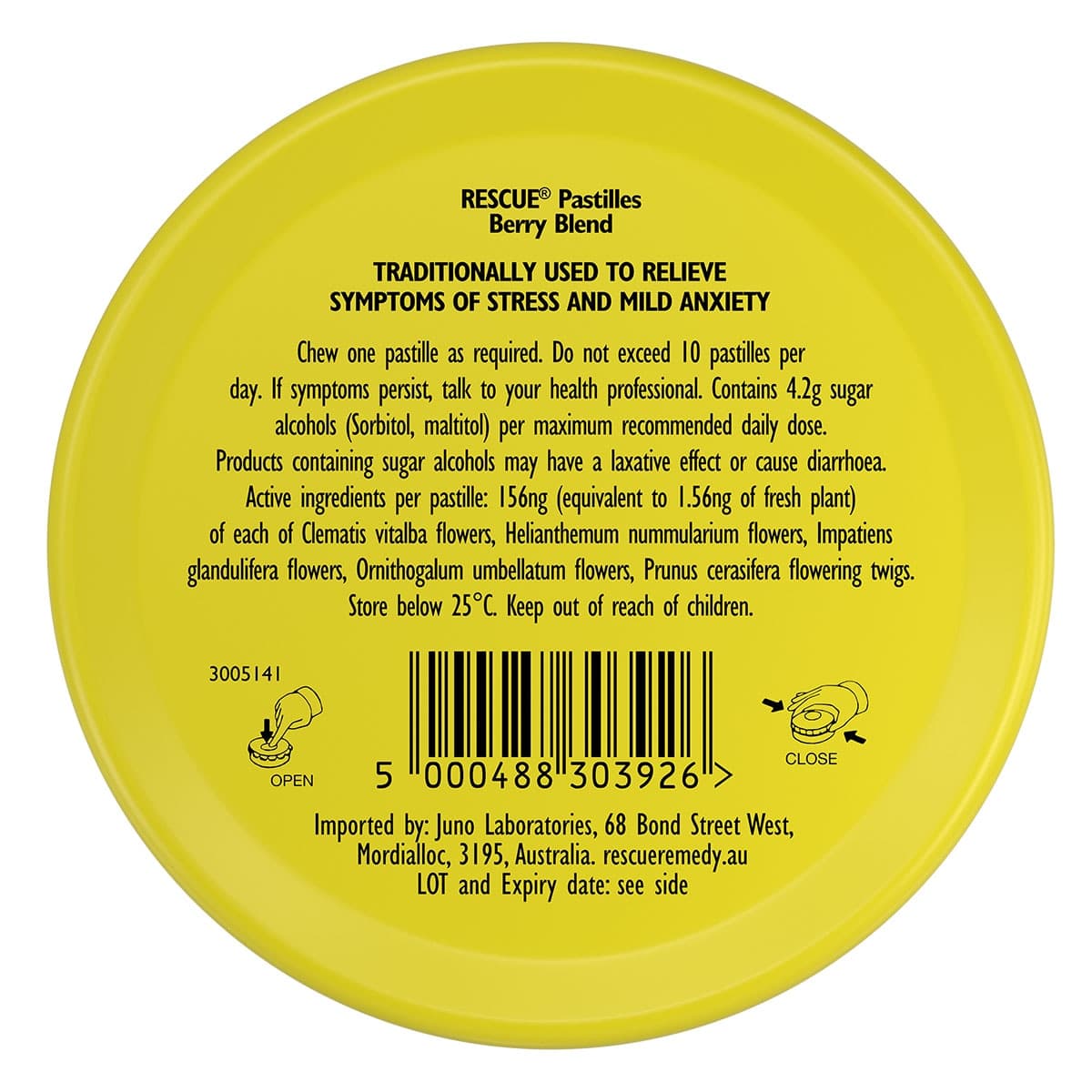 Thumbnail Bach Rescue Remedy Berry Blend Pastilles 50g