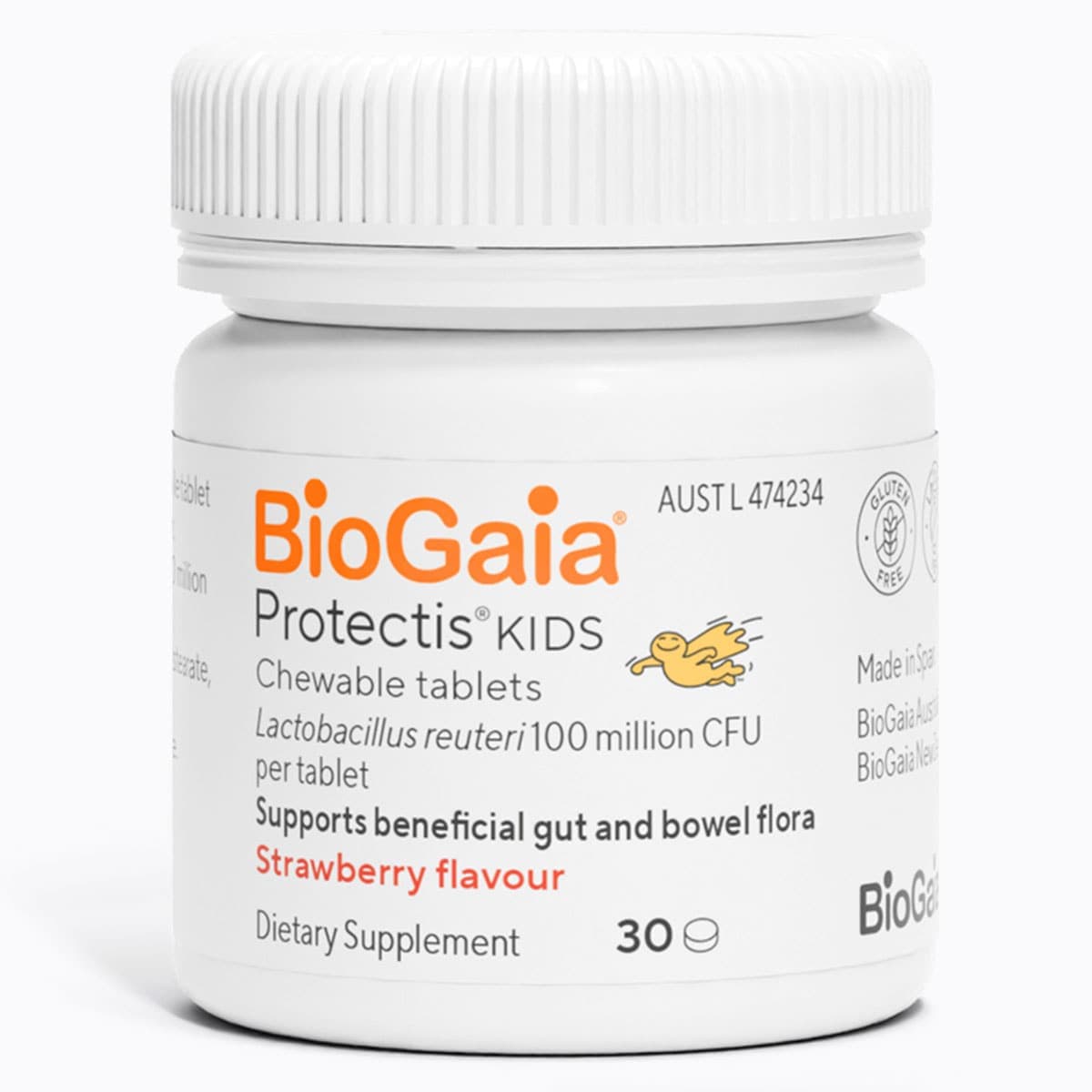 Thumbnail BioGaia Protectis Kids Gut Probiotic Strawberry 30 Chewable Tablets