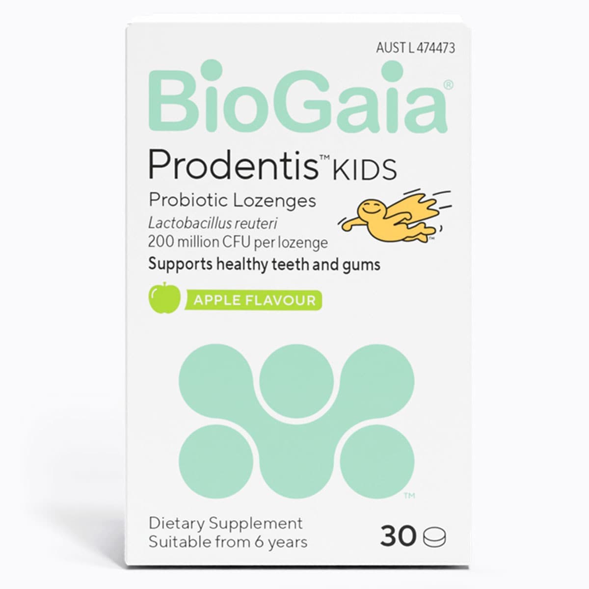 Thumbnail BioGaia Prodentis Kids Probiotic Lozenges Apple 30 Pack