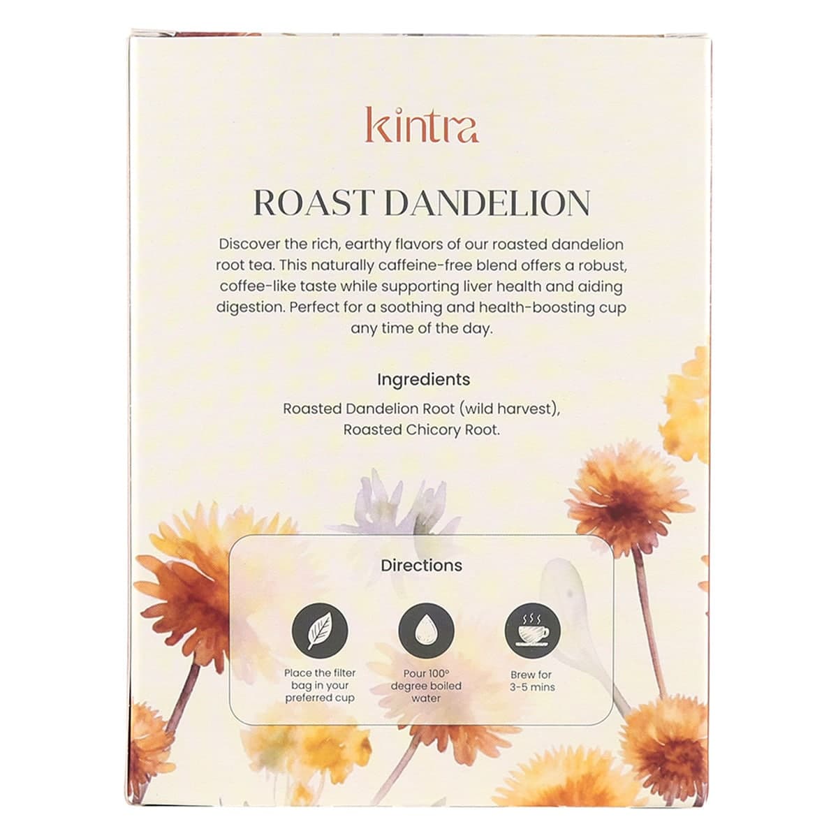 Thumbnail Kintra Foods Roasted Dandelion Blend 32 Tea Bags