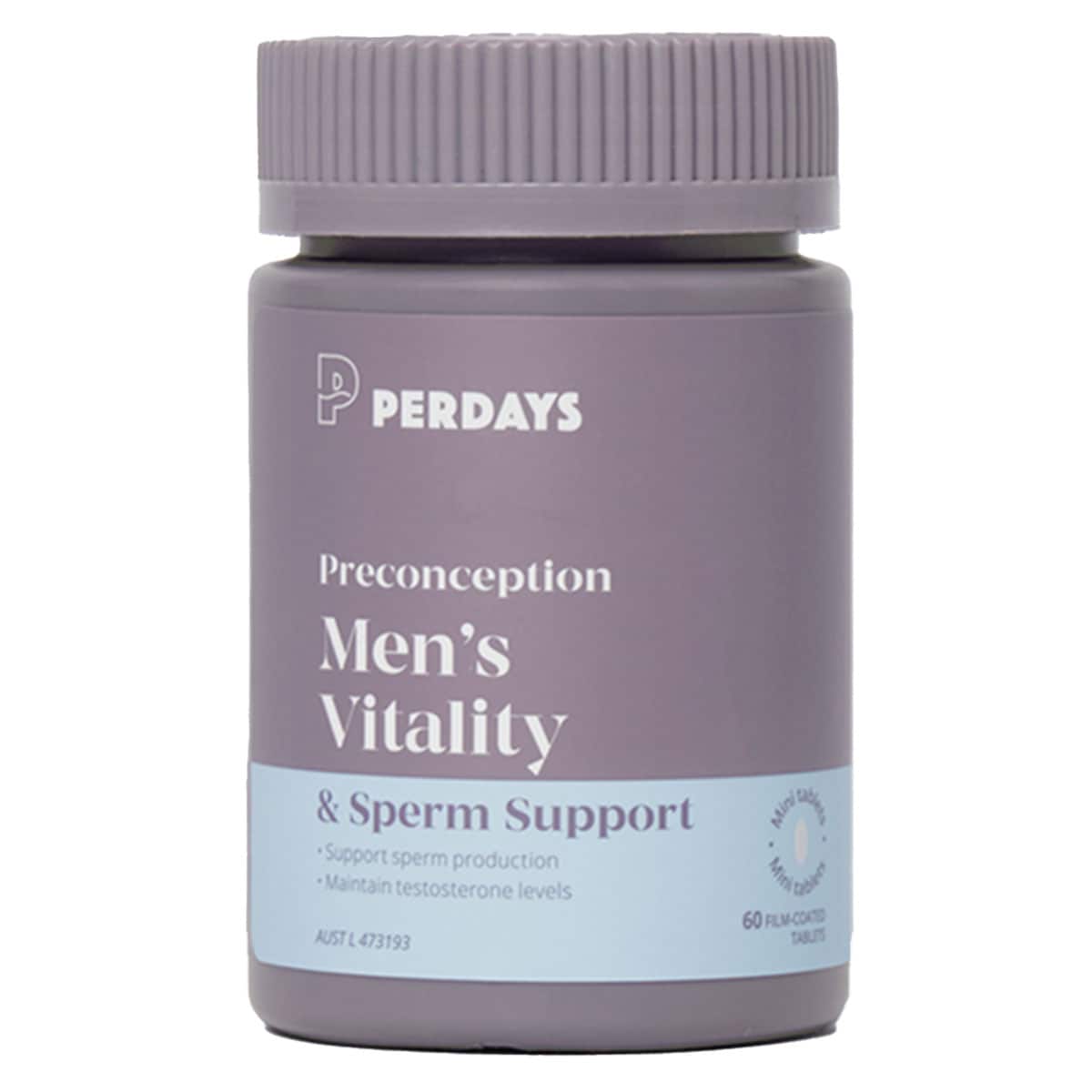 Thumbnail Perdays Preconception Men's Vitality & Sperm Support 60 Capsules