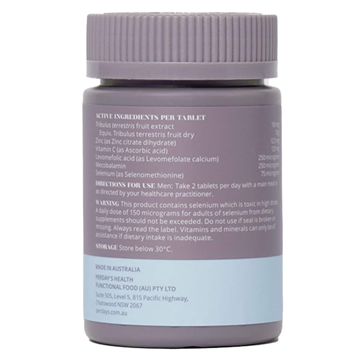 Thumbnail Perdays Preconception Men's Vitality & Sperm Support 60 Capsules